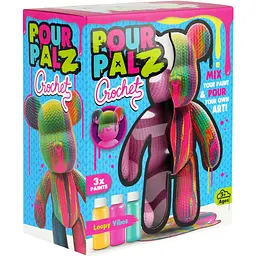 Набір для творчості ToyMonster Pour Palz Флюїд Арт Ведмедик Кольоровий вихор S4 В'язані дива (FC-G0004A) - мініатюра 5
