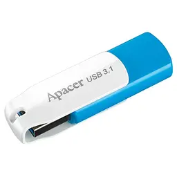 USB флеш накопичувач Apacer 128GB AH357 Ocean Blue USB 3.2 (AP128GAH357U-1) - мініатюра 1