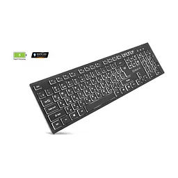 Клавіатура REAL-EL RK-725W Wireless/Bluetooth Black (EL123100061) - мініатюра 3