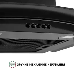 Витяжка декоративна зі склом Perfelli GRASSI 6HMB NERO - мініатюра 6