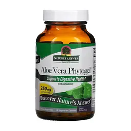 Трави Nature's Answer Алое віра фітогель, 250 мг, Aloe Vera Phytogel, 90 вегетаріанських (NTA-16114)