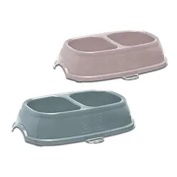 Stefanplast (Стефанпласт) Break 11 - Миска подвійна для середніх порід котів і собак 0,4л+0,4л (сірий) - мініатюра 2