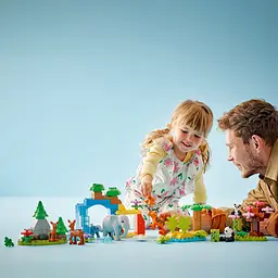 Конструктор LEGO DUPLO Town Сімейства диких тварин 3 в 1, 92 деталі (10446) - мініатюра 6