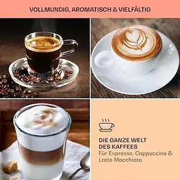 Кавомашина Klarstein Arabica Comfort 1350W 20 бар Німеччина (10035655) - мініатюра 2