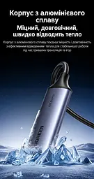 Карта захоплення відео й звуку для трансляцій і запису UGREEN UG307 HDMI-вхід і USB 3.0 вихід до хоста через USB-A або USB-C Режими 4K 60 Гц 2K 60 Гц та 1080p 240 Гц Для заявлених частот дисплей має підтримувати відповідний режим Сумісна з Linux і системами Windows та macOS Працює без встановлення драйверів Вбудований кабель завдовжки 12 см Алюмінієвий корпус відводить тепло Формат PCM 2.0 Космічний сірий (95348) - мініатюра 12