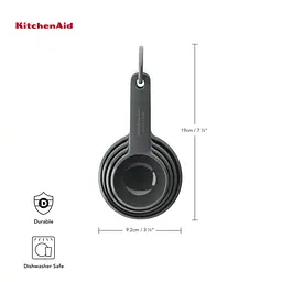 Набір мірних ковшиків KitchenAid Coreline 4 шт сірі (KQG058OHCGG) - мініатюра 2