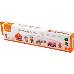 Набір для залізниці Viga Toys Пожежна станція (50815) - мініатюра 5
