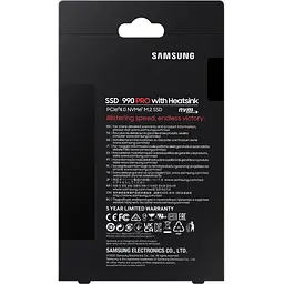 Накопичувач SSD M.2 2280 1TB 990 PRO with Heatsink Samsung (MZ-V9P1T0CW) - мініатюра 11