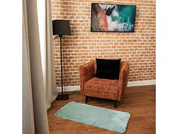 Килимок DARIANA 60*120см м'ятний для підлоги з еко-хутра Melange