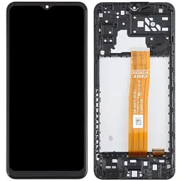 Дисплей Samsung A047 Galaxy A04s чорний, оригінал PRC, з рамкою, SM-A047F_REV0.1