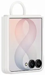 Чохол Samsung Flip 8 Silicone Ring Magnet Case EF-EF776CWEGUA White (7292254) - мініатюра 4