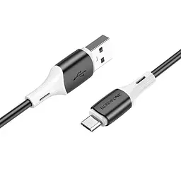Дата кабель Borofone BX79 USB to MicroUSB (1m) Чорний - мініатюра 2