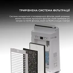 Очищувач повітря з функцією зволоження Sharp KC-D50EUW - мініатюра 4