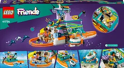 Конструктор LEGO Friends Човен морської рятувальної бригади, 717 деталей (41734) - мініатюра 9