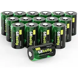 GRbatty CR2 3V літієва батарея 16 шт., батарея CR2, висока ємність 1000 мАг, довговічна батарея високої потужності