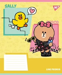 Набір зошитів шкільних YES А5/12 коса лінія Line Friends Funny 25 шт (767640) - мініатюра 2