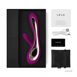 Вібратор-кролик LELO Soraya 2 Deep Rose, 12 режимів вібрації, до 4 годин роботи - мініатюра 2