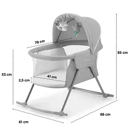 Дитяче ліжечко колиска KiderKraft Lovi Beige - мініатюра 10