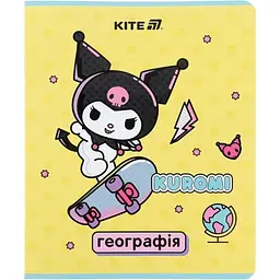 Набір зошитів Kite Kuromi Географія предметний 48 аркушів в клітинку (HK25-240-5)