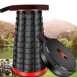 Складаний туристичний стілець 47 см Telescopic stool / Складаний телескопічний стілець для пікніка, риболовлі - мініатюра 6