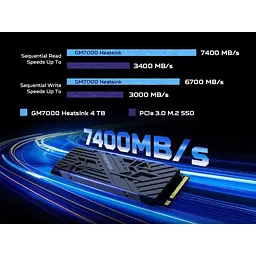 Накопичувач SSD Acer Predator m.2 NVMe 4TB GM7000 Heatsink PCI Express 4.0 x4 (BL.9BWWR.124) - мініатюра 4