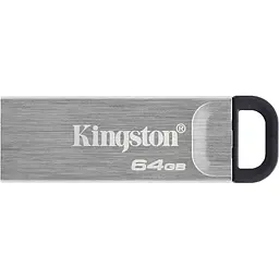 Флеш-накопичувач Kingston DataTraveler Kyson 64Gb USB3.2 Silver-Black (DTKN/64GB) - мініатюра 2