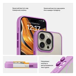 Чехол для Apple iPhone 16 Pro, Uniq MagCase, розовый, противоударный, панель-накладка с MagSafe, ударопрочный TPU+PC, с магнитом MagSafe, поддержка полноценной беспроводной зарядки, ArmorStandart (ARM79509) - мініатюра 3