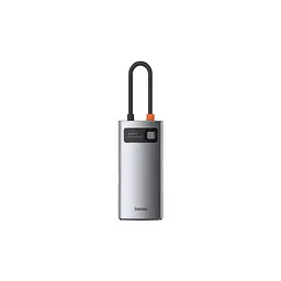 Концентратор Baseus Metal Gleam Series 4-in-1 Multifunctional Gray (CAHUB-CY0G) - мініатюра 2