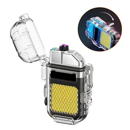 Запальничка плазмова 2в1 Type-C / Електронна USB-запальничка з LED-ліхтарем - мініатюра 5