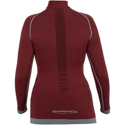 Термосветр Spring Maglia Donna XS Бордовий - мініатюра 2