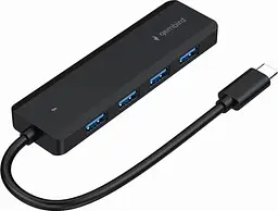 Хаб USB UHB-CM-U3P4P-01, Black Gembird teh0023487 - мініатюра 2