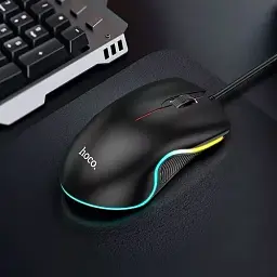 Миша Hoco GM19 Enjoy GaXiaoming luXiaominous wired mouse Black - мініатюра 7