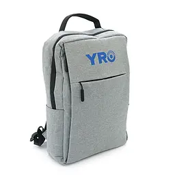 Рюкзак для ноутбука YRO 15.6", матеріал нейлон, вихід під USB-кабель, сірий