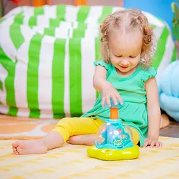 Дзиґа музична Bright Starts Press & Glow Spinner (10042) - мініатюра 6