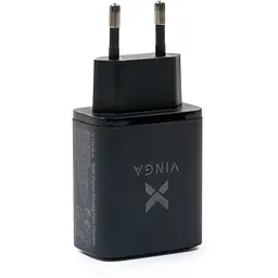 Зарядний пристрій Vinga 2xUSB-C PD 30 Вт + USB-A QC 30 Вт, дисплей, макс. 30 Вт (VCR30ACCDB) - мініатюра 4
