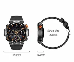 Смарт-годинник COLMI V68 1,43'' AMOLED black - мініатюра 2