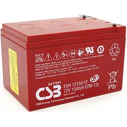 Акумулятор CSB EVH12150 AGM 12V 15Ah