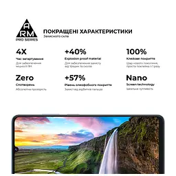 Скло захисне Armorstandart Pro ZTE Blade V50 Vita Black (ARM70681) - мініатюра 5