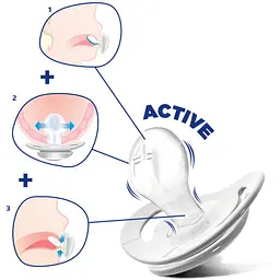 Силіконова пустушка Chicco Physio Comfort, 6-16 міс., блакитна (74913.21.00.00) - мініатюра 3