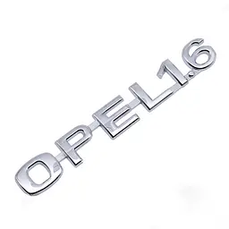 Емблема напис Opel-1.6 Опель 135х20 мм Хром (Завод)