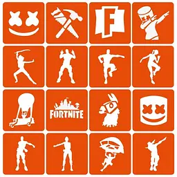 Набір трафаретів для біо-тату Fortnite Fortnite_simple-16