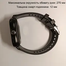 Смарт-годинник Smart Watch Y13 Bluetooth чорний, встановлення власного фону - мініатюра 7