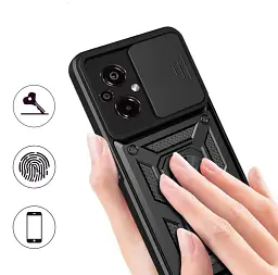 Панель BeCover Military для Poco M5 4G Black (709121) - мініатюра 2