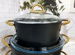 Набір посуду O.M.S. Collection 3019 Black 7 предметів - мініатюра 6