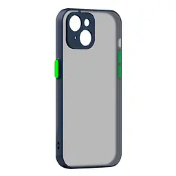 Чехол-накладка для Apple iPhone 14 Plus, Frosted Matte, синий, противоударный чехол с защитой всего корпуса, термополиуретан TPU + поликарбонат PC, ArmorStandart (ARM64482)