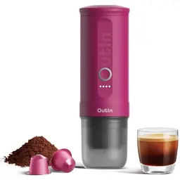 Кавоварка кемпінгова Outin Nano Espresso Machine OTEM-01 Crimson Red (OTEM-01-CR) - мініатюра 5