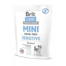 Сухий корм Brit Care GF Mini Sensitive для собак мініатюрних порід з чутливим травленням, з олениною 400 г (арт.170777/520176)