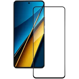 Скло захисне ACCLAB Full Glue Xiaomi Poco X6 Black (1283126588655) - мініатюра 2