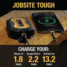 Портативний зарядний пристрій DeWalt ємністю 10 000 мАг з USB-C портом для iPhone 16/16 Plus/16 Pro - мініатюра 4
