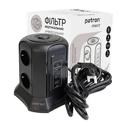 Мережевий фільтр живлення Patron SP-1663-USBT (EXT-PN-SP-1663-USBT) - мініатюра 2